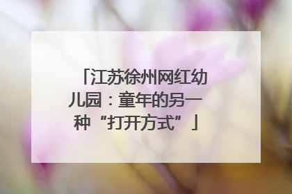 江苏徐州网红幼儿园：童年的另一种“打开方式”
