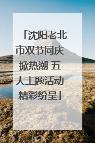 沈阳老北市双节同庆掀热潮 五大主题活动精彩纷呈