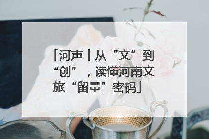 河声丨从“文”到“创”，读懂河南文旅“留量”密码