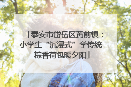 泰安市岱岳区黄前镇：小学生“沉浸式”学传统 粽香荷包暖夕阳
