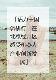 活力中国调研行｜在北京经开区感受机器人产业创新发展
