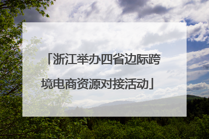 浙江举办四省边际跨境电商资源对接活动