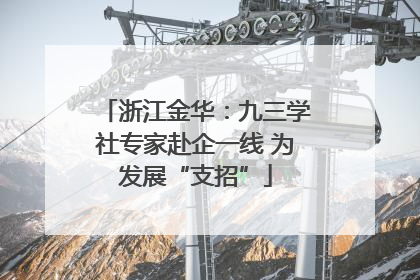浙江金华：九三学社专家赴企一线 为发展“支招”
