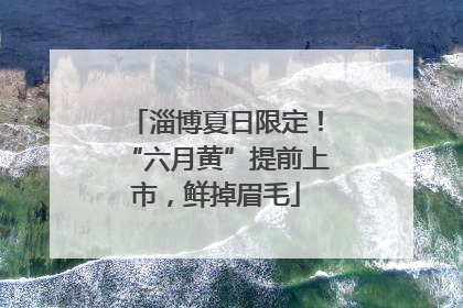淄博夏日限定！“六月黄”提前上市，鲜掉眉毛