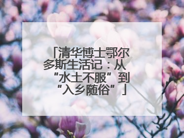 清华博士鄂尔多斯生活记：从“水土不服”到“入乡随俗”