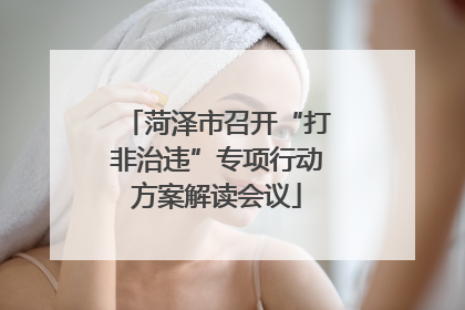 菏泽市召开“打非治违”专项行动方案解读会议