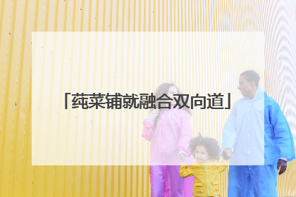 莼菜铺就融合双向道