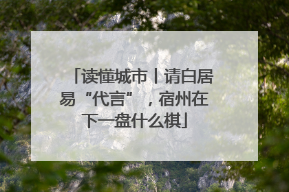 读懂城市丨请白居易“代言”，宿州在下一盘什么棋
