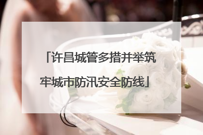 许昌城管多措并举筑牢城市防汛安全防线