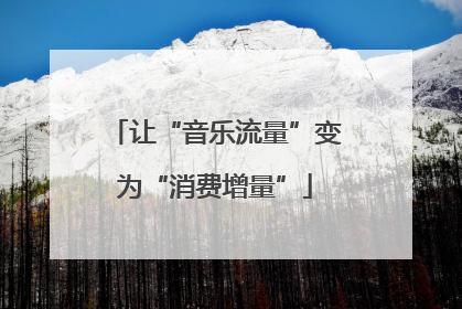 让“音乐流量”变为“消费增量”