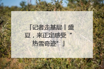 记者走基层丨盛夏，来正定感受“热雪奇迹”