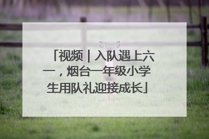 视频｜入队遇上六一，烟台一年级小学生用队礼迎接成长