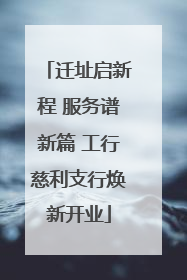 迁址启新程 服务谱新篇 工行慈利支行焕新开业