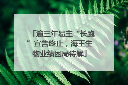 逾三年易主“长跑”宣告终止，海王生物业绩困局待解