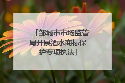 邹城市市场监管局开展酒水商标保护专项执法