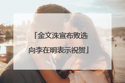 金文洙宣布败选 向李在明表示祝贺