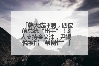 韩大选冲刺，四位前总统“出手”！3人支持金文洙，尹锡悦被指“帮倒忙”