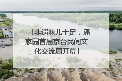非遗味儿十足，潘家园首届京台民间文化交流周开幕