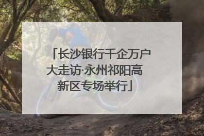 长沙银行千企万户大走访·永州祁阳高新区专场举行