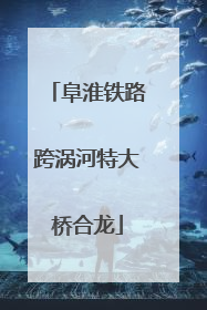 阜淮铁路跨涡河特大桥合龙