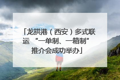 龙拱港（西安）多式联运 “一单制、一箱制” 推介会成功举办
